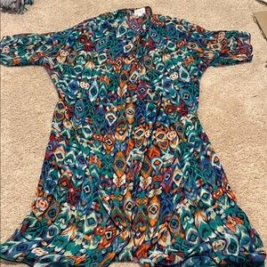 LuLaRoe Multicolor Long Sleeve Dress